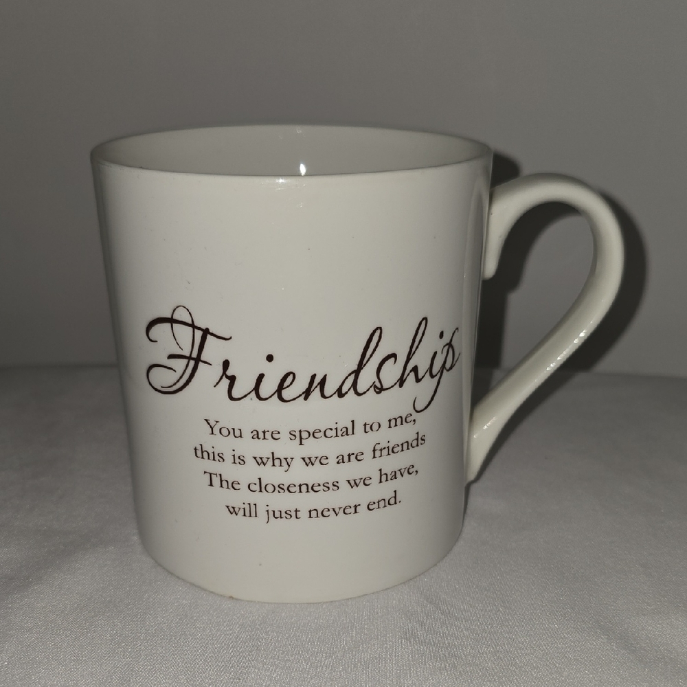 White Friendship Coffee Mug